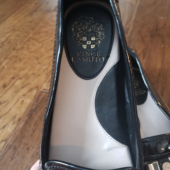 Vince Camuto Palmira Loafer Mocassin Black Patent - Picture 4 of 5
